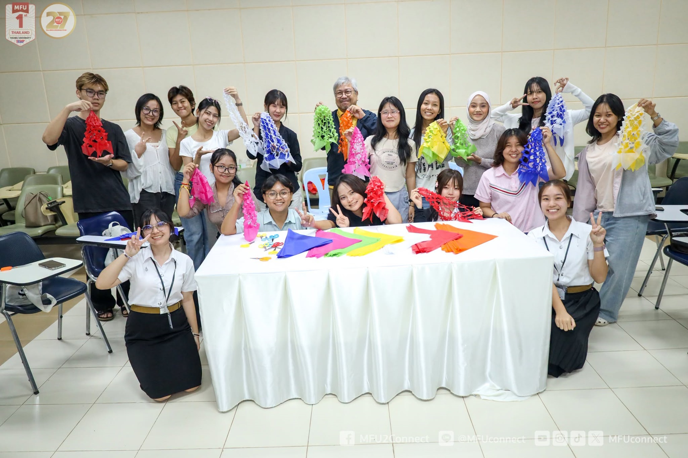 มฟล. จัดกิจกรรม “Thai Cultural Workshop 2026” ต้อนรับนักศึกษาใหม่ชาวต่างชาติ ส่งเสริมการเรียนรู้ความหลากหลายทางวัฒนธรรมไทย พร้อมเข้าใจและปรับตัวได้ในความแตกต่าง
