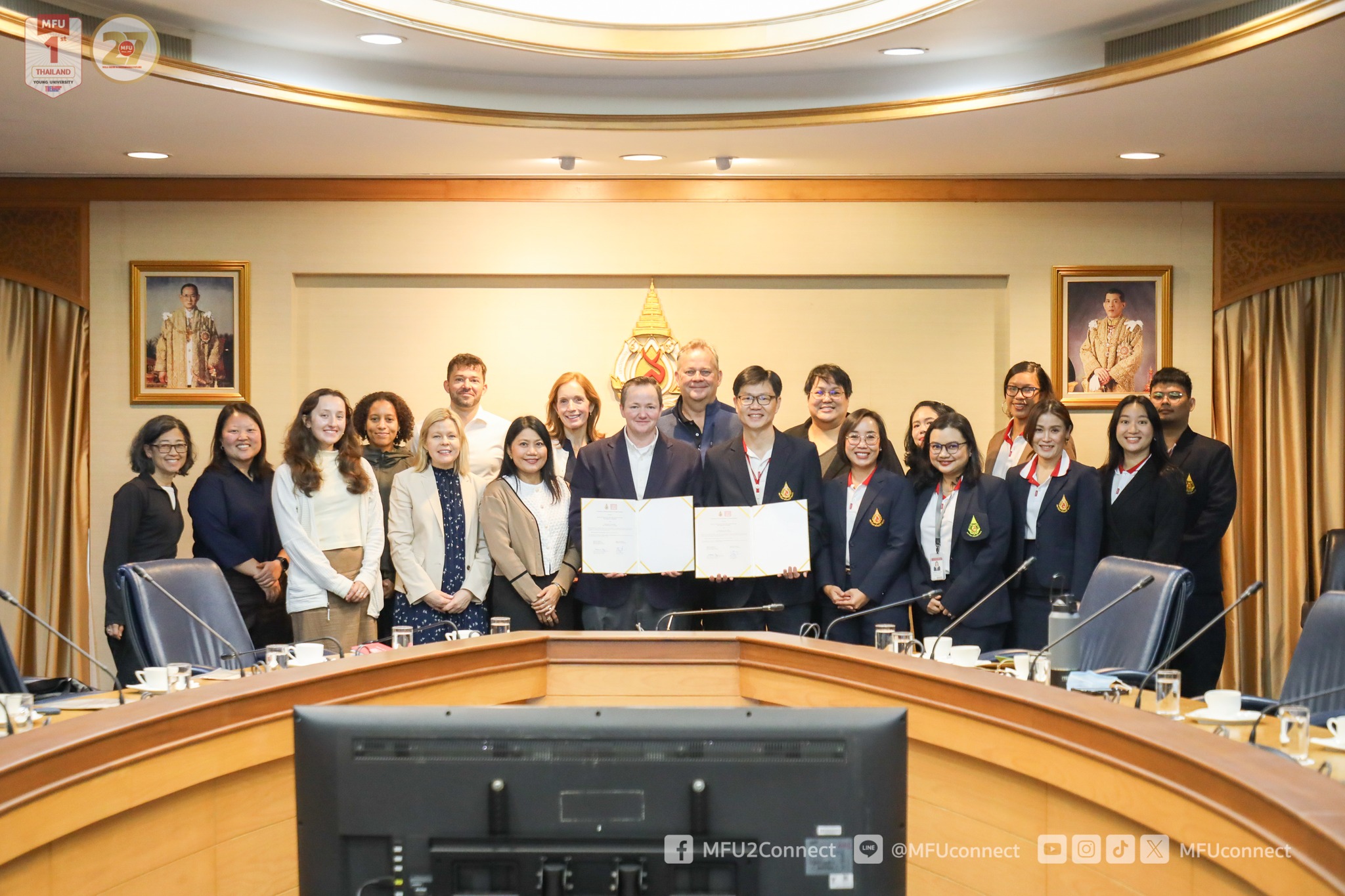 พิธีลงนามบันทึกความเข้าใจ ระหว่าง สำนักวิชาศิลปศาสตร์ มฟล. กับ Princeton in Asia (PiA) ในการสร้างความร่วมมือด้านวิชาการและแลกเปลี่ยนบุคลากรด้านภาษาอังกฤษ