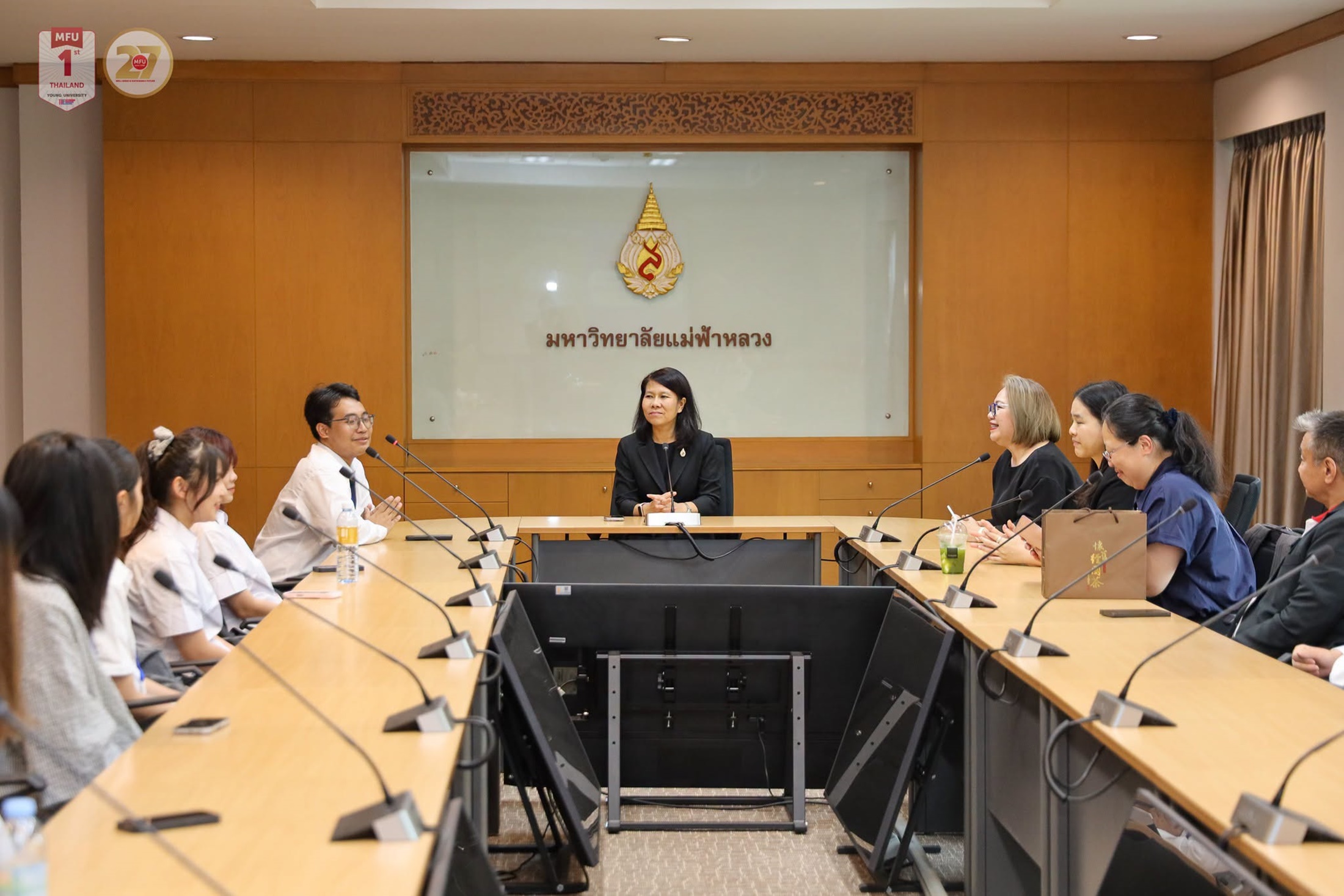 อธิการบดี มฟล. ต้อนรับนักศึกษาแลกเปลี่ยนจาก Feng Chia University, เตรียมส่งนักศึกษา มฟล. เดินทางไปศึกษาแลกเปลี่ยนยังไต้หวันด้วยเช่นกัน